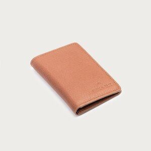 Genuine Leather Pocket Organizer - Color Tan